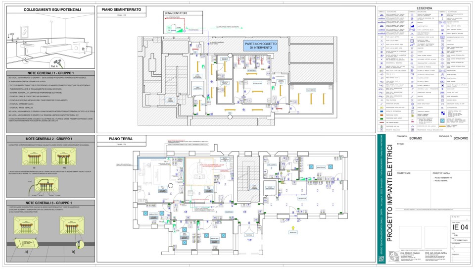 Tavola progetto impianto elettrico